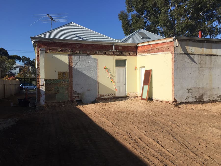 Rear extension demolition for renovation