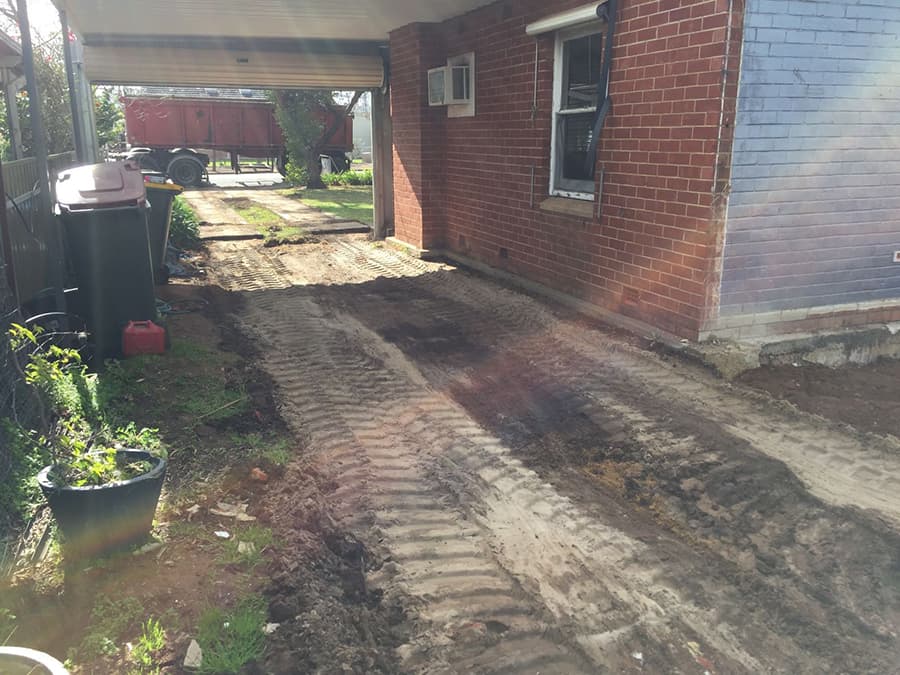 Side access cleared for partial demolition